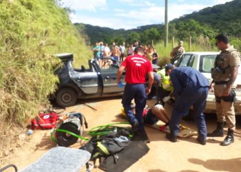 Duas pessoas ficam feridas em acidente, no bairro Ribanceira do Sul, em São João Batista