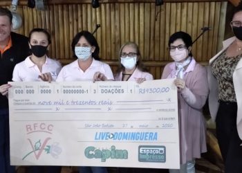 Live Domingueira arrecada R$ 9,3 mil para Redes Femininas