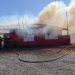 Boate é destruída por incêndio, no bairro Nova Descoberta, em Tijucas