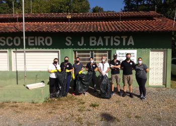Escoteiros de São João Batista realizam mutirão de limpeza no bosque municipal
