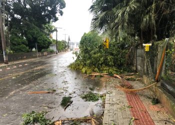 Vale do Rio Tijucas fica sem energia elétrica por mais de 20 horas após ciclone