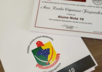 Câmara de Vereadores de São João Batista divulga os Alunos Nota 10 deste ano