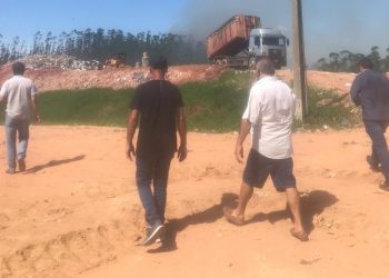 Vereadores eleitos de São João Batista visitam aterro sanitário