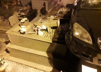 Motorista invade Cemitério Municipal de São João Batista e danifica túmulos