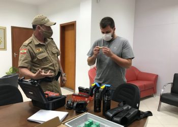 Prefeito de Nova Trento recebe comando da Polícia Militar
