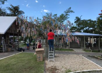Nova Trento inicia decoração de Páscoa