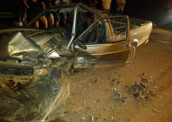 Dois carros e uma moto batem na SC-410, em Canelinha