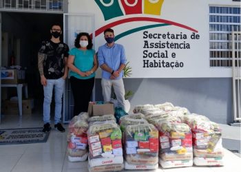 Assistência Social e Cras de Nova Trento recebem doações especiais da Gincana Solidária Dimy