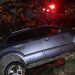 Motorista sai da pista e bate em bananeiras no Morro da Onça em Nova Trento