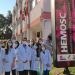 Em visita técnica ao Hemosc, acadêmicos de Medicina da Unifebe doam sangue