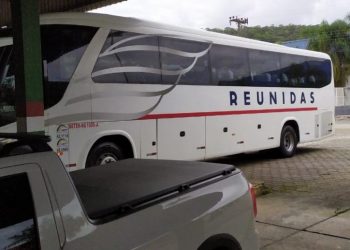 Ônibus da Reunidas voltam a circular no Terminal Rodoviário de Nova Trento