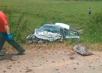 Duas pessoas morrem em grave acidente na SC-410, em São João Batista