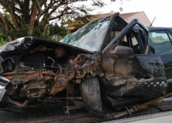 Dois ficam feridos, após acidente em São João Batista