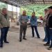 Prefeito em exercício visita obras do Centro de Eventos em Nova Trento