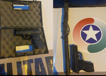 PM apreende simulacro de arma em festa no Centro de Major Gercino