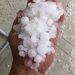 São João Batista e região registram chuva de granizo