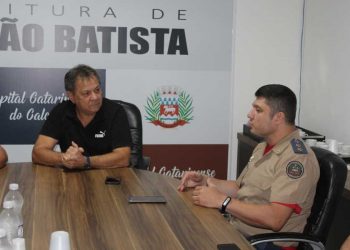 Novo comandante do 13º Batalhão de Bombeiros Militar visita São João Batista