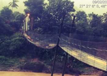 Ponte Pênsil de Colônia Nova Itália está interditada