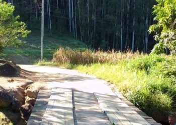 Secretaria de Obras fará manutenção na ponte da entrada do Alto Silva, em Nova Trento