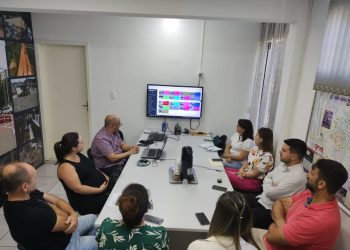 Reunião trata sobre implementação de sistema de monitoramento por câmeras OCR em SJB