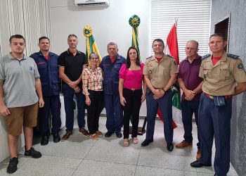Representantes do Corpo de Bombeiros visitam Prefeitura de Major Gercino