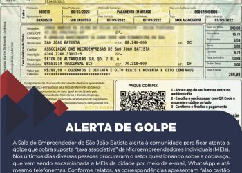 Microempreendedores são notificados para pagamento de taxa falsa em SJB