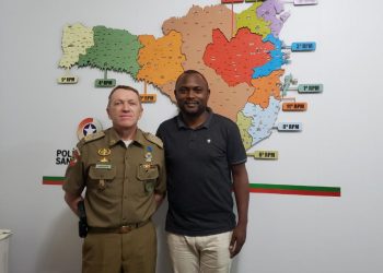 Vereador batistense se reúne com comandante da PM de Santa Catarina