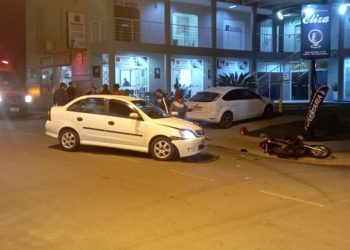 Motociclista se fere em acidente no Centro de São João Batista