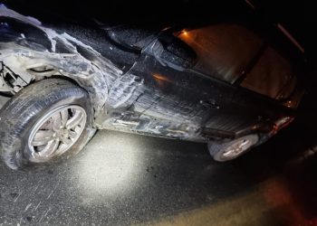 Veículos colidem na Rodovia SC-108, em Nova Trento