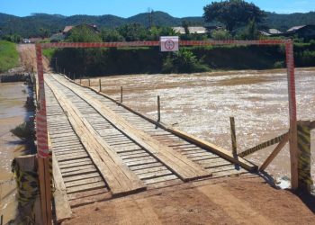 Travessia sobre ponte provisória da Colônia Nova Itália é liberada para veículos leves e utilitários