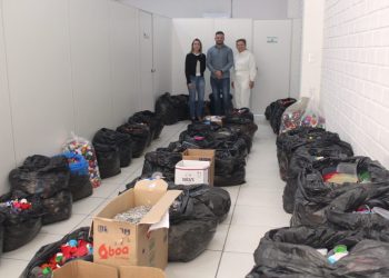 Estudantes de São João Batista arrecadam 891kg de materiais recicláveis
