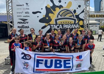Equipe Sub-13 da Fube é campeã da Série Bronze da Taça Paraná de Voleibol 2025