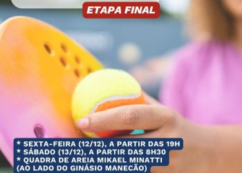 Etapa final do Campeonato Municipal de Beach Tennis de São João Batista acontece neste fim de semana