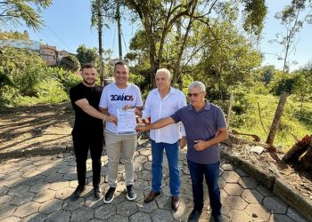 Prefeitura de São João Batista assina ordem de serviço para construção de nova ponte pênsil de rodagem
